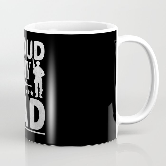 Proud army dad retro Fathers day gift for soldier Coffee Mug