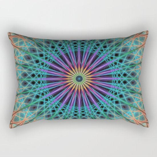 Round fantasy structure Rectangular Pillow