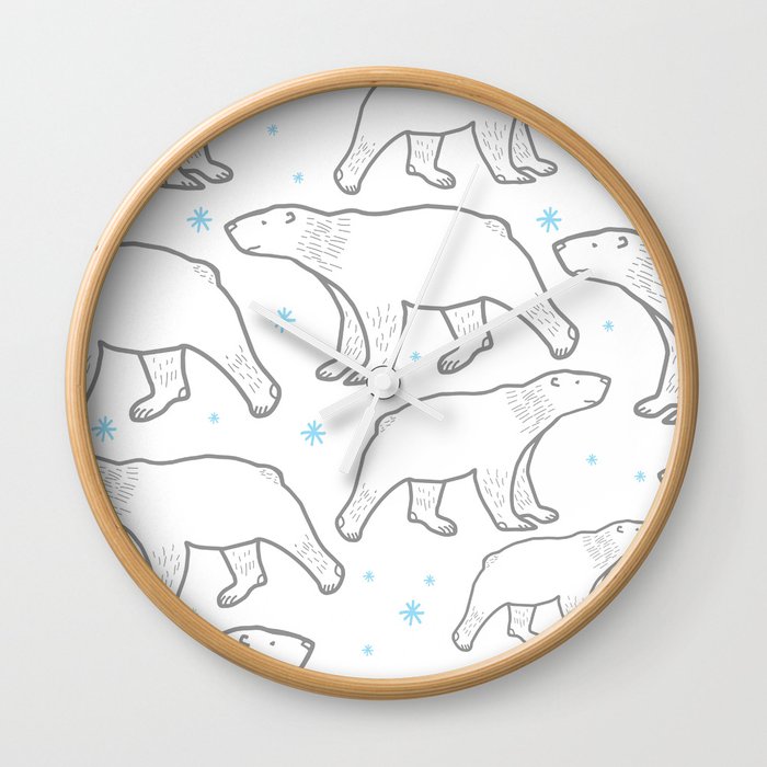polar bear Wall Clock