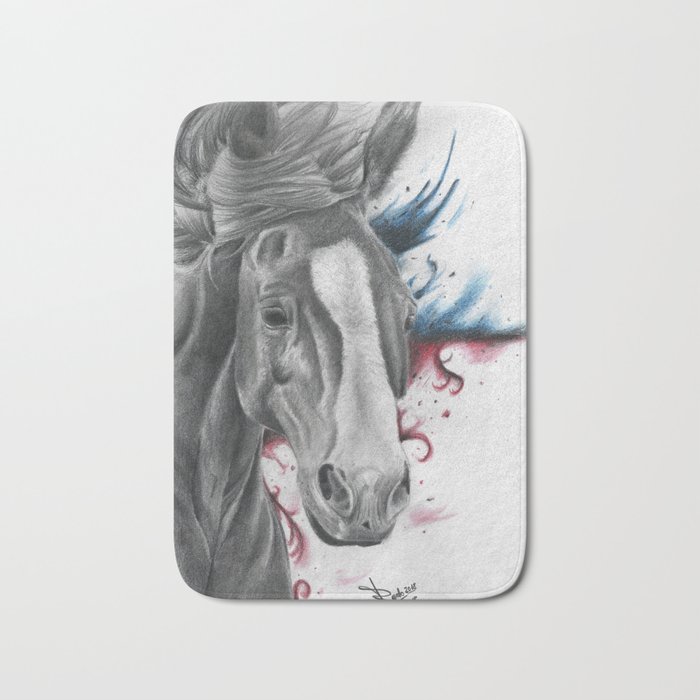 Horse running Bath Mat