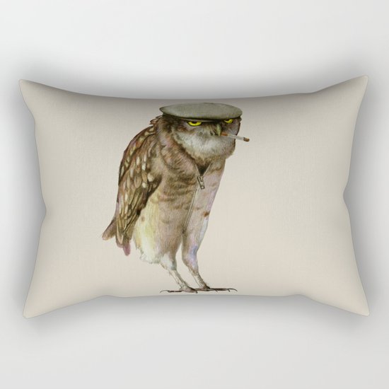 trendy owl Rectangular Pillow