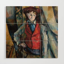 Paul Cezanne - Boy in the Red Vest #3 Wood Wall Art