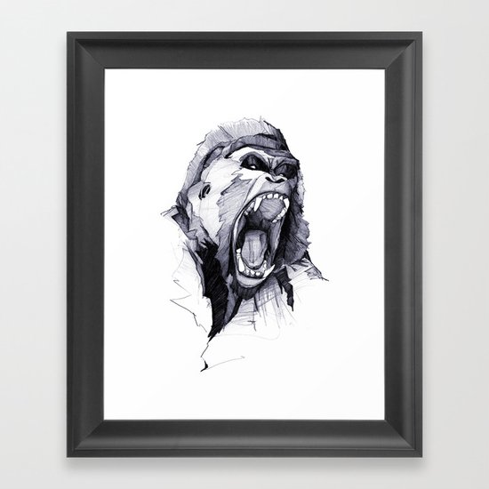 Wild Rage Framed Art Print