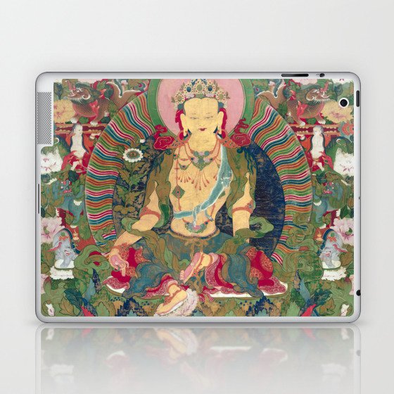 Seated Bodhisattva Avalokitesvara Thangka Painting Laptop & iPad Skin