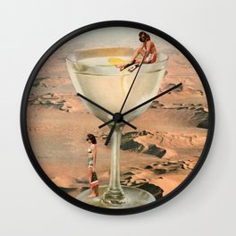 Dry Martini Wall Clock | Bar Cart, Mid Century, Drink, Desert, Midcentury, Alcohol, Bar, Martini, Curated, Barcart 