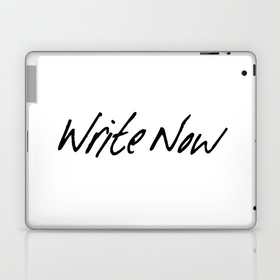 Write Now Laptop & iPad Skin