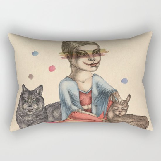 My little circus Rectangular Pillow