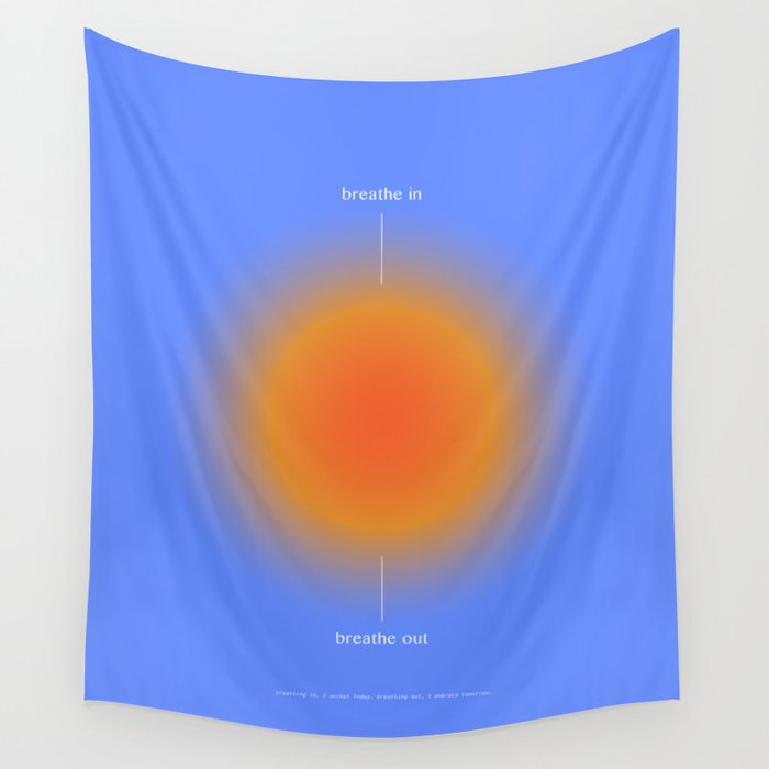 Positive Affirmations Gradient Wall Tapestry