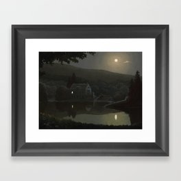 Manorism - Moon Framed Art Print