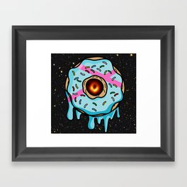 Black Hole Doughnut! Framed Art Print