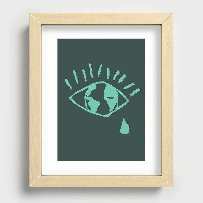 Tears of Gaia Recessed Framed Print