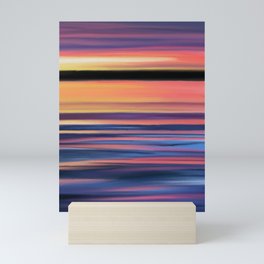 Sunset Over Calm Waters Mini Art Print