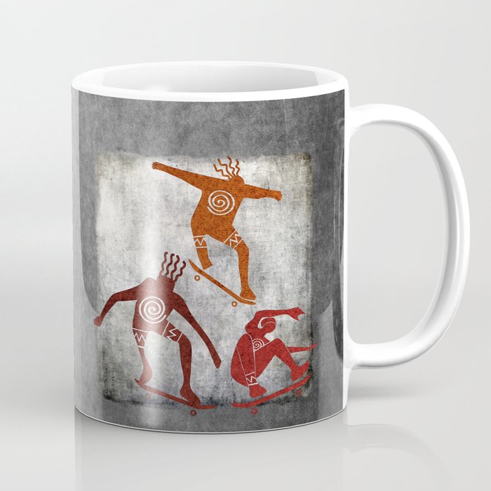 Skateboard Petroglyph Coffee Mug