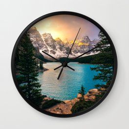 Moraine Lake Wall Clock