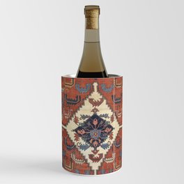 Antique Persian Rug Print, Vintage Backshaiesh Kilim Carpet Print Wine Chiller