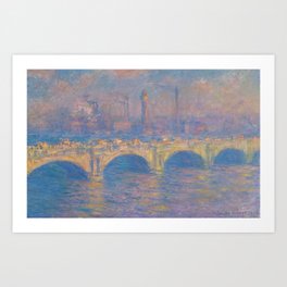 Claude Monet "Waterloo bridge" Art Print