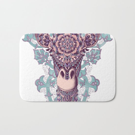 Giraffe (Color Version) Bath Mat