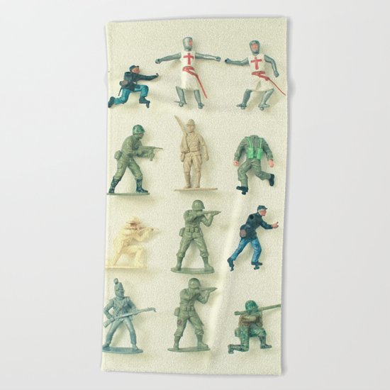 Broken Army Beach Towel