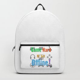 Game Hard or Get Offline! (NUGaming) Backpack | Pc, Playstation, Game, Nomadunitedgaming, Graphicdesign, Digital, Gamehard, Online, Nug, Nugaming 
