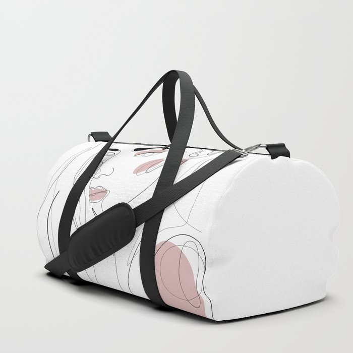 blush duffle bag