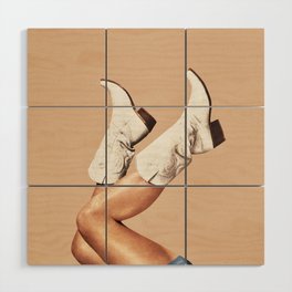 These Boots - Nude Boho Wood Wall Art
