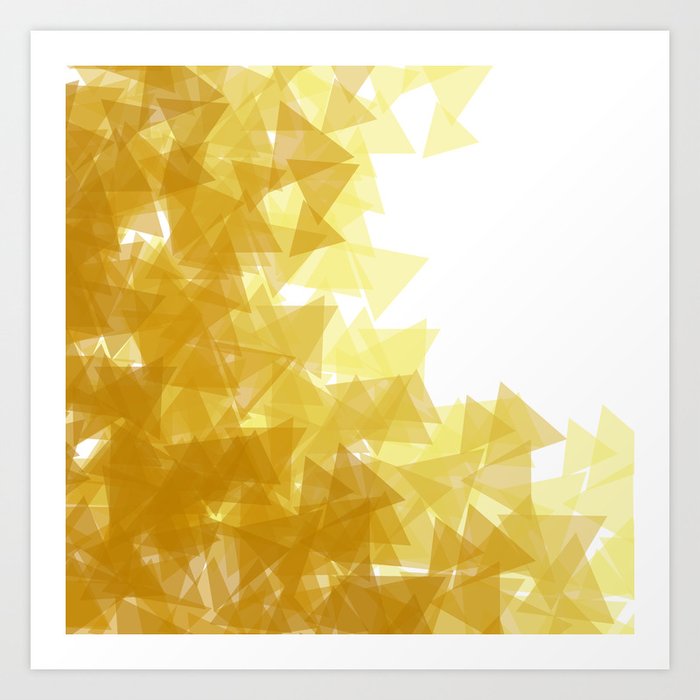 Gold abstract Art Print