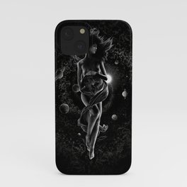 XXI. The World Tarot Card Illustration (Mother Earth) iPhone Case
