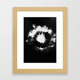 Abstract Flower Head Photogram Framed Art Print