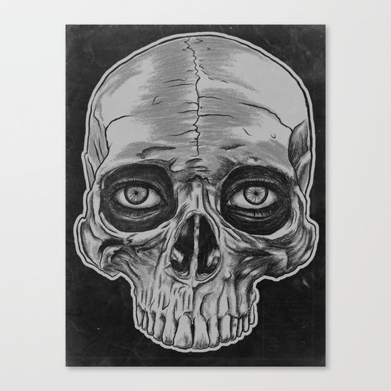 Behind the skull Canvas Print