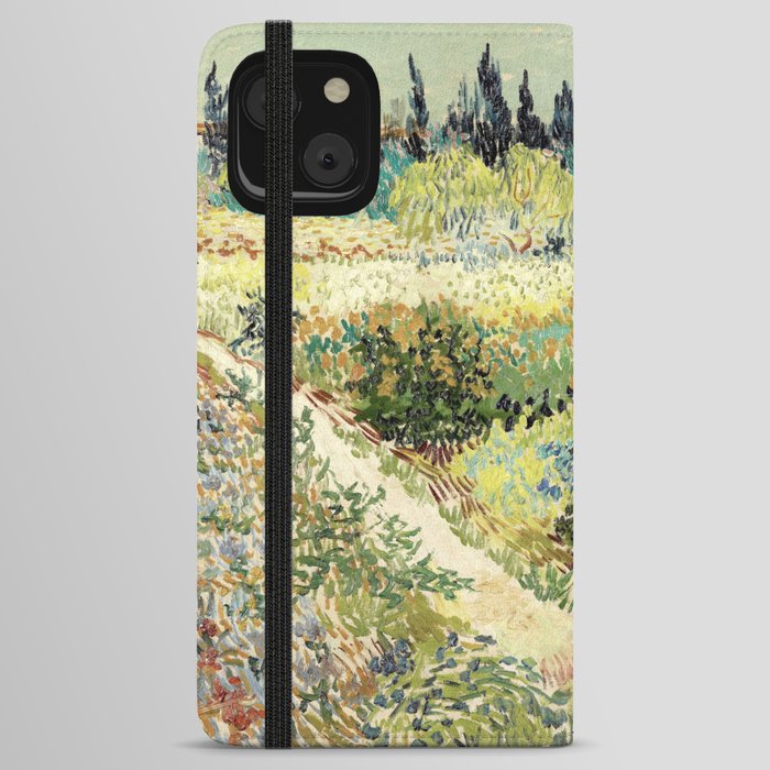 Vincent Van Gogh : Garden at Arles iPhone Wallet Case