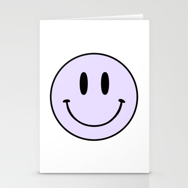 Purple Smiley Face Art Print by artbylamia | Society6