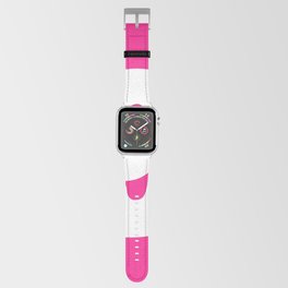 9 (White & Dark Pink Number) Apple Watch Band