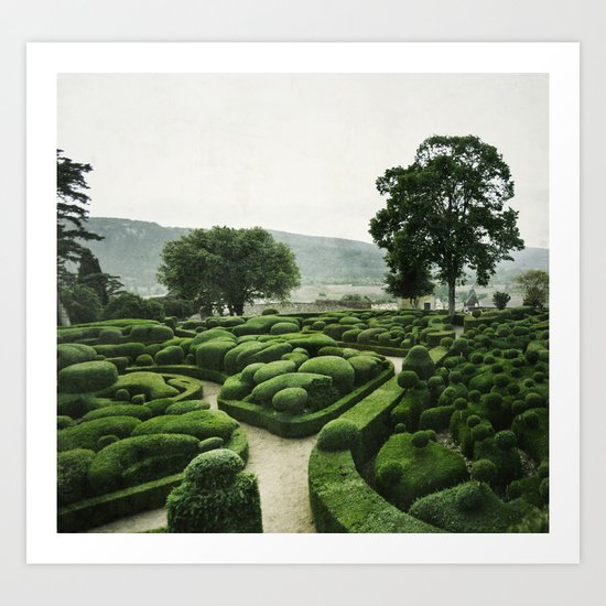 Green Dédale Art Print