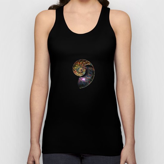 Fossilized Nautilus Shell Unisex Tank Top