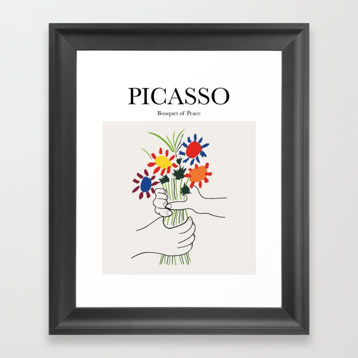 Picasso - Bouquet of Peace Framed Art Print