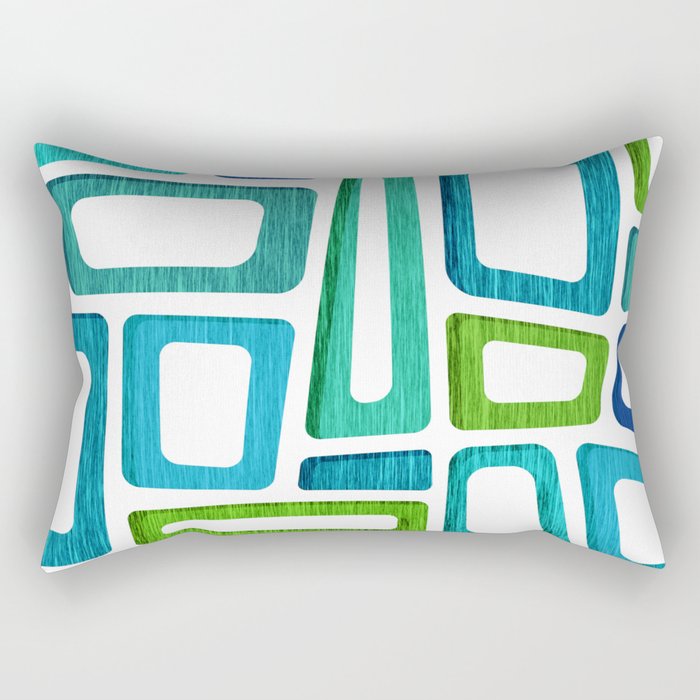 Tiki Coastal Abstract Rectangular Pillow
