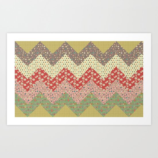 Zigzag Art Print