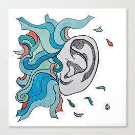 Ear Canvas Print