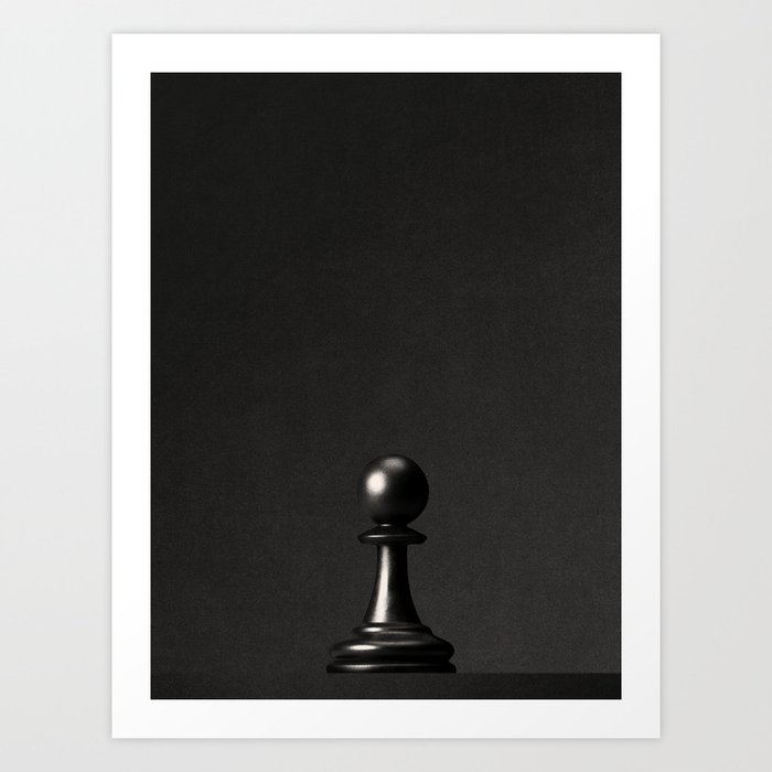 CHESS - The Black Pawn I Art Print
