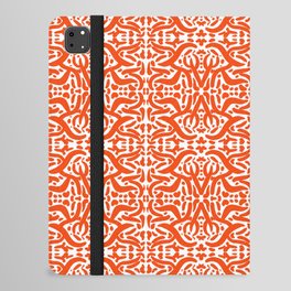 Retro Modern Wild Animal Print Red Pattern iPad Folio Case