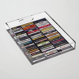 Old 80's & 90's Hip Hop Tapes Acrylic Tray