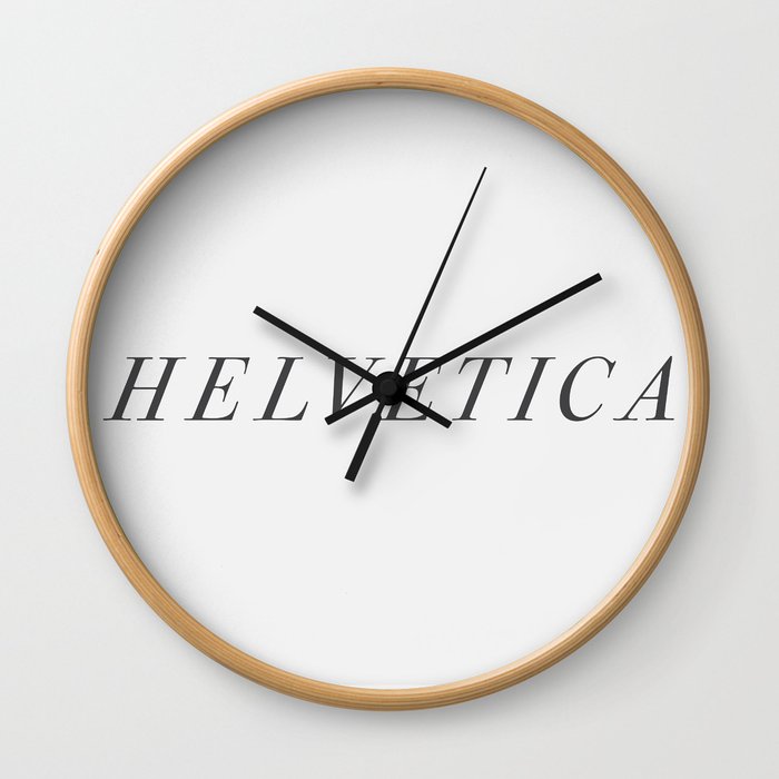 Designer Cringe Fest (Helvetica) Wall Clock