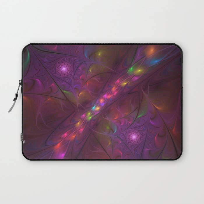 Colorful And Luminous Fractal Art Laptop Sleeve