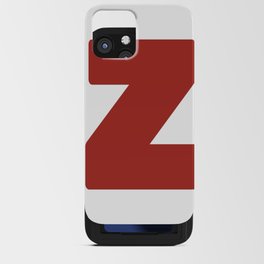 Z (Maroon & White Letter) iPhone Card Case