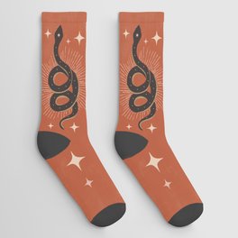 Slither - Terra Cotta Socks
