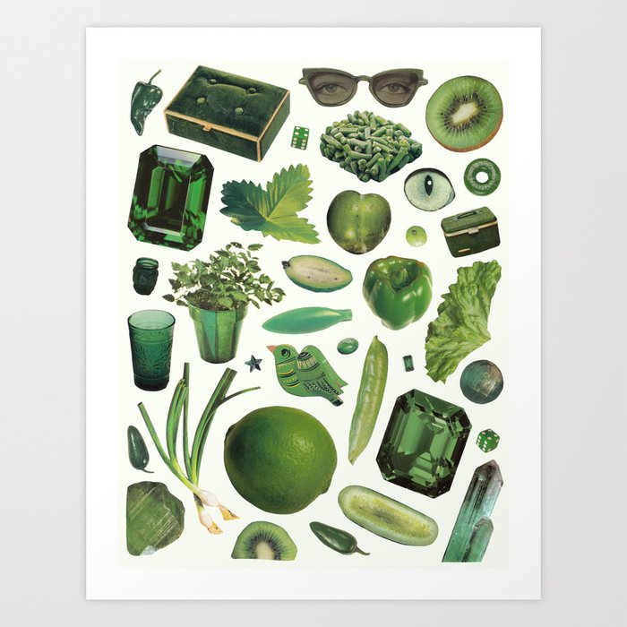 GREEN by Beth Hoeckel Art Print