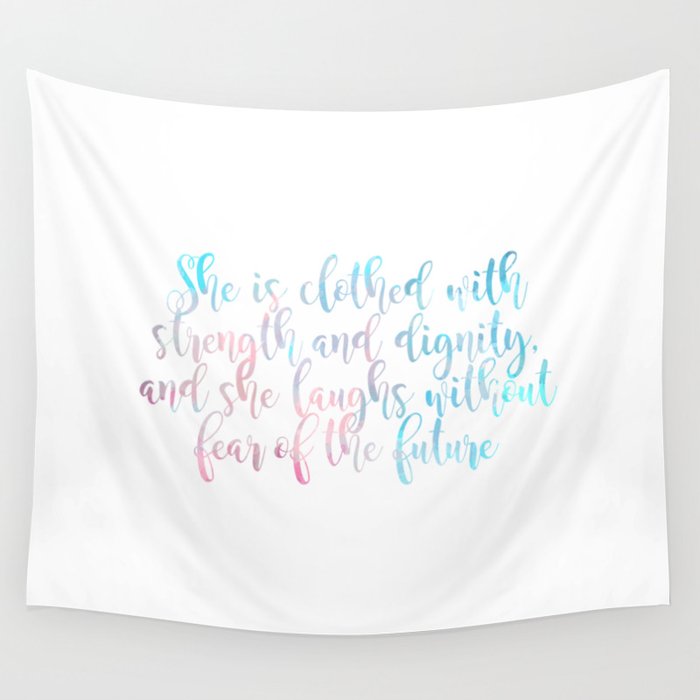 Christian Quote She Is Clothed With Strength And Dignity