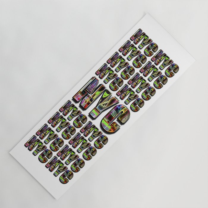 Nyc Typography Yoga Mat By Raywarrenphoto Society6