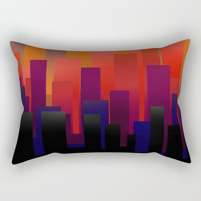 City sunset Rectangular Pillow