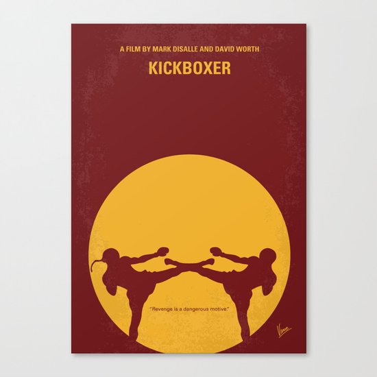 No178 My Kickboxer minimal movie poster Canvas Print